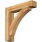 Ekena Millwork Thorton Block Rough Sawn Bracket w/ Offset Brace, Western Red Cedar, 8"W x 38"D x 38"H BKT0806X38X38THR05RWR - alternate 1